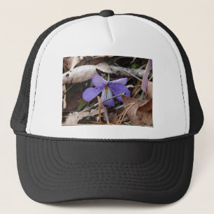 Casquette Fleurs sauvages oiseau-pied violet sources chaudes