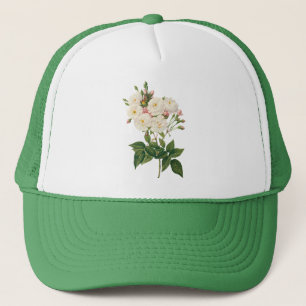 Casquette Fleurs Vintage Floral Blush Noisette Rose Redoute
