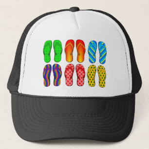Casquette Flip Flops Coloré Plage Amusante Thème Cadeaux d'é