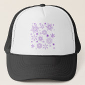 Casquette flocon violet (Devant)