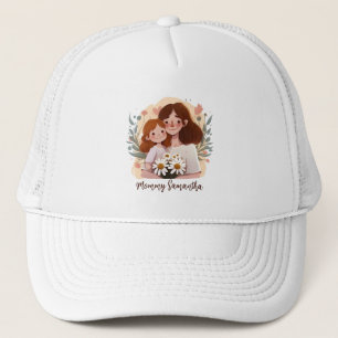 Casquette Floral Maman et fille Arrière - plan vibrant