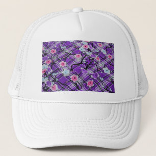 Casquette Floral pourpre