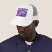 Casquette Floral pourpre (En situation)