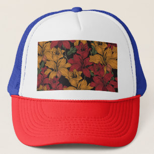 Casquette Floral Tropical, Beau Motif sans couture.