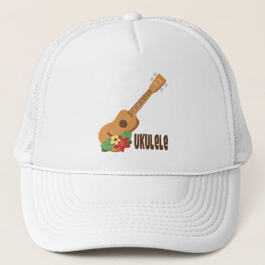 Casquette Floral Ukulele (Devant)