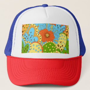 Casquette Flore tirée à la main : coloré sans fil