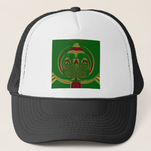 Casquette Flore verte
