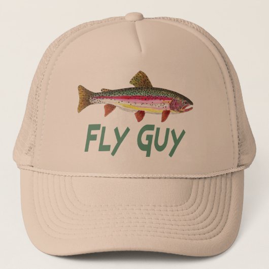 Casquette Fly Fly de truite arc-en-ciel (Devant)