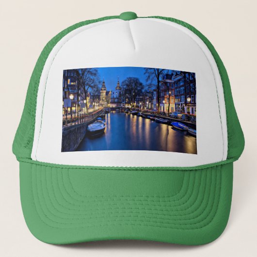 Casquette Fond d'écran de nuit Amsterdam-67657 (Devant)