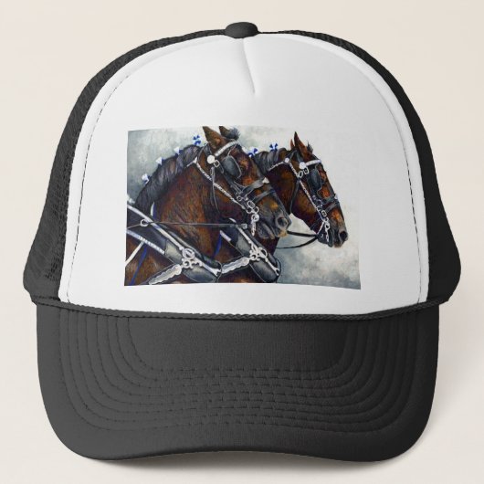 Casquette Force et gloire - chevaux de Percheron (Devant)