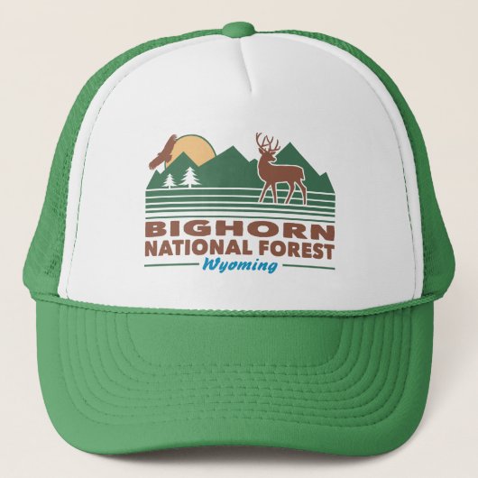 Casquette Forêt nationale de Bighorn Wyoming (Devant)