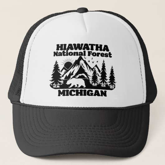 Casquette Forêt nationale de Hiawatha Michigan (Devant)