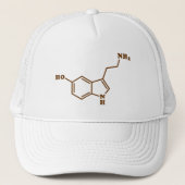 Casquette Formule chimique moléculaire de sérotonine (Devant)