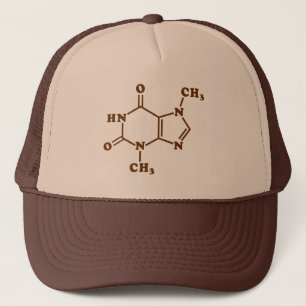 Casquette Formule chimique moléculaire de théobromine de