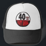 Casquette Forty Year Old Party Animal | 40th Birthday<br><div class="desc">Forty Year Old Party Animal Hat. A fun gift for someone's 40th Birthday. ⭐This Product is 100% Customizable. *****Click on CUSTOMIZE BUTTON to add, delete, move, resize, changed around, rotate, etc... any of the graphics or text or use the fill in boxes. 99% of my designs in my store are...</div>