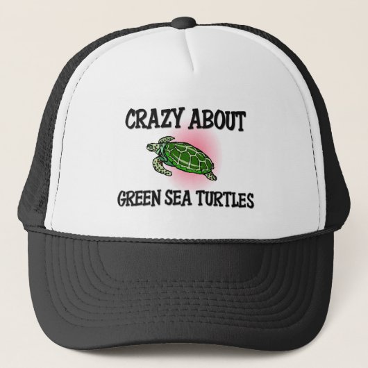 Casquette Fou au sujet des tortues de mer verte (Devant)