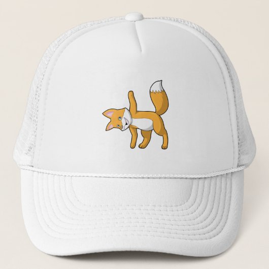 Casquette Fox au Yoga Stretching (Devant)