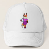 Casquette Fox comme secrétaire avec jupe (Devant)