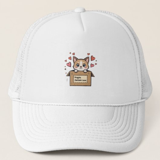 Casquette Fragile: Contains Love (Devant)