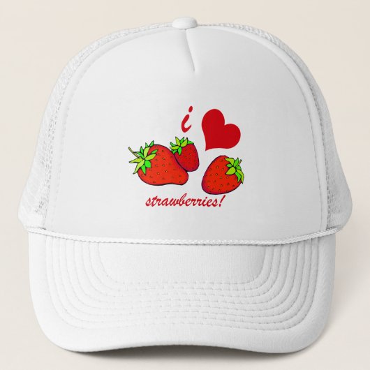 Casquette Fraises du coeur I (Devant)