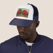 Casquette Fraises Giant Fruit Antique Fruit Amusant (En situation)