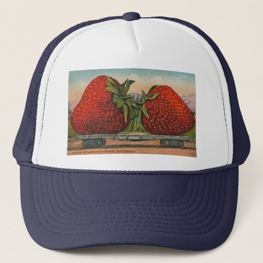 Casquette Fraises Giant Fruit Antique Fruit Amusant (Devant)