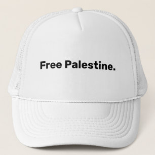 Casquette Free Palestine simple texte soutenant Gaza