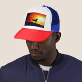 Casquette Freedom Runse Horse Modèle Blanc Rouge Bleu (En situation)