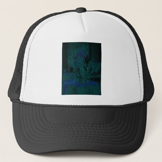Casquette French Blue Love Mange Jouer Couleurs de fleurs po (Devant)