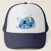 Casquette French Bulldog Puppies Trucker Hat (Devant)