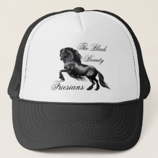 Casquette Friesians, lettre noire
