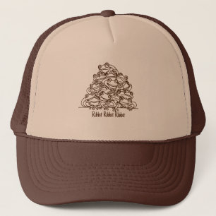 Casquette Frogs Abstrait Brown Line Art personnalisé