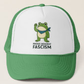 Casquette Frogs Against Fascism Portland Frog Protest (Devant)