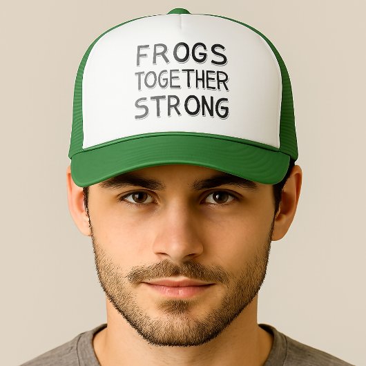 Casquette Frogs Together Strong Portland Frog Protest