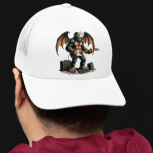 Casquette Frotter des écharpes de pied sur la guitare