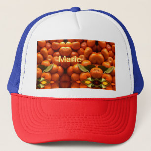 Casquette Fruit simple orange ajouter nom minimum personnali