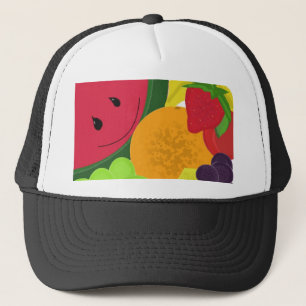 Casquette Fruits de caricature mignons