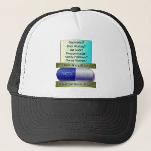 Casquette Fukitol, le travail ne suce, au-dessus de