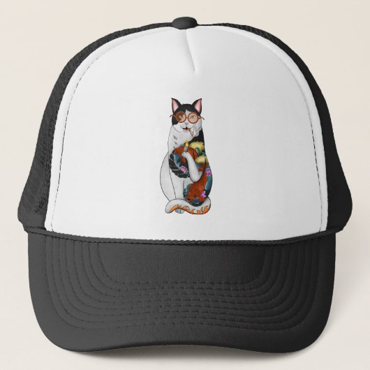 Casquette fumeur de chat (Devant)