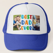 Casquette Fun Coloré MEILLEUR PAPA JAMAIS photo (Devant)