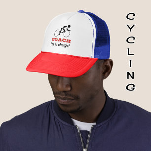 Casquette Fun cycling coach custom name