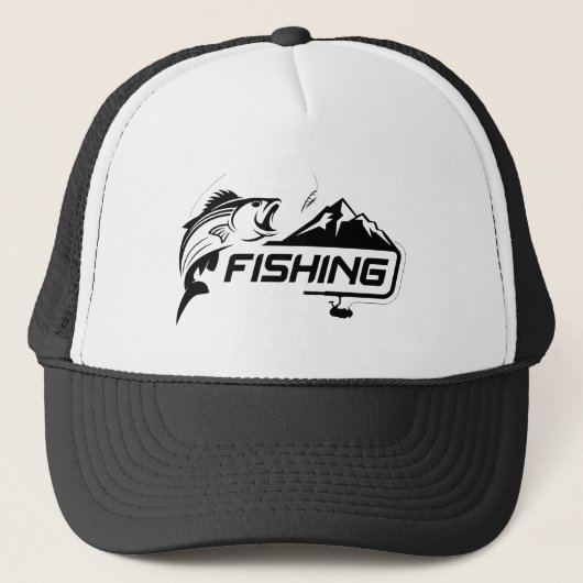 Casquette Fun Fishing Graphic Art Fisherman Fish (Devant)