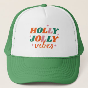 Casquette Fun Holly Jolly Vibes Design de Noël