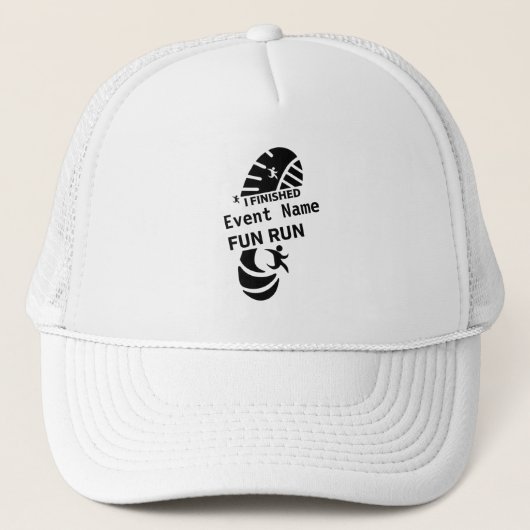 Casquette Fun Run Event Cause Charité Promotion Prix 6 Cm R (Devant)