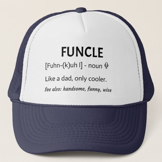 Casquette FUNCLE Uncle Gift Funny Jony (Devant)