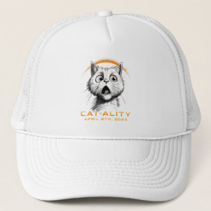 Casquette Funny 2024 Éclipse solaire Cat-ality Total Solaire