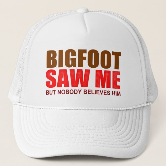 Casquette funny Bigfoot paranormal (Devant)