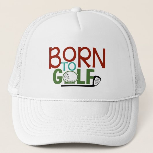 Casquette Funny Born to Golf (Devant)