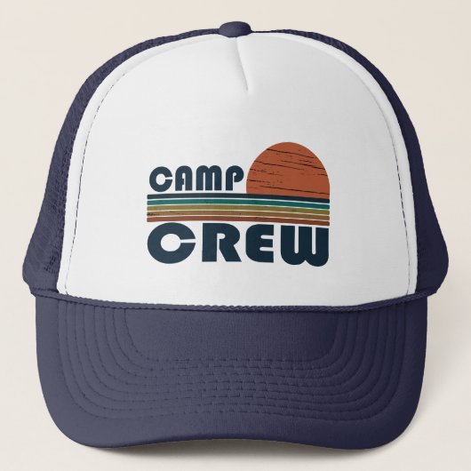 Casquette Funny camping camp crew (Devant)