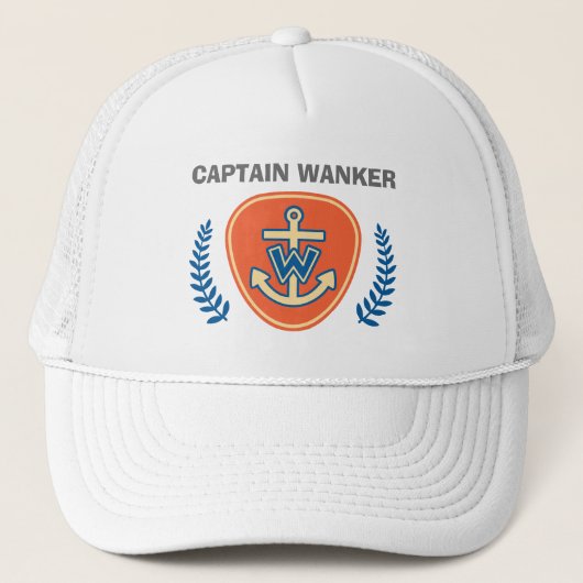 Casquette Funny "Captain Wanker" (Devant)
